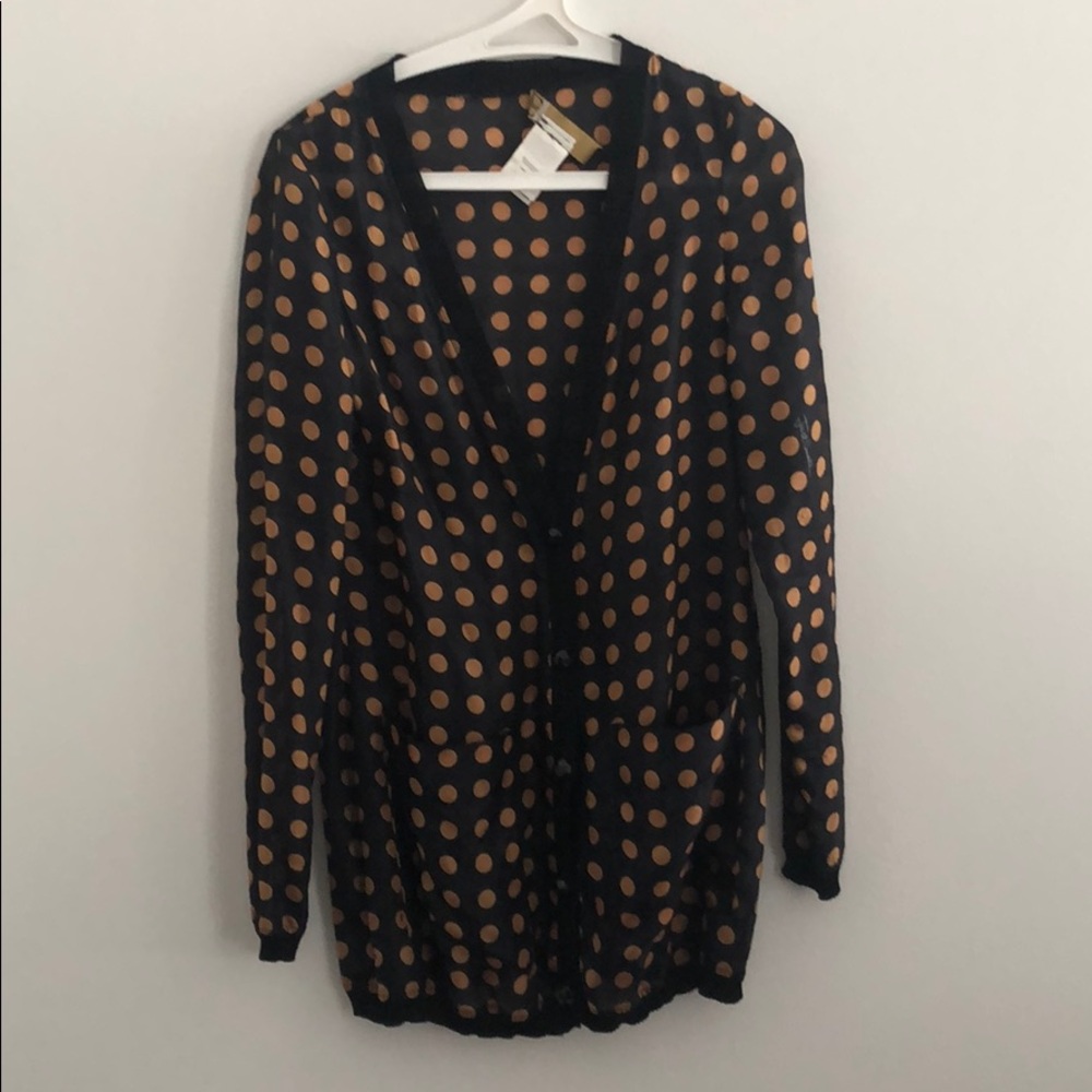 Just Cavalli Silk polka dot cardigan